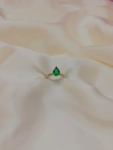 Emerald solitaire ring p1