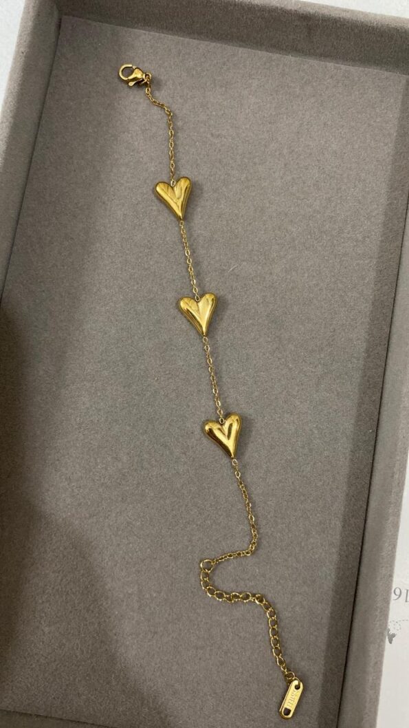 triple heart bracelet 850 Taaz Studio